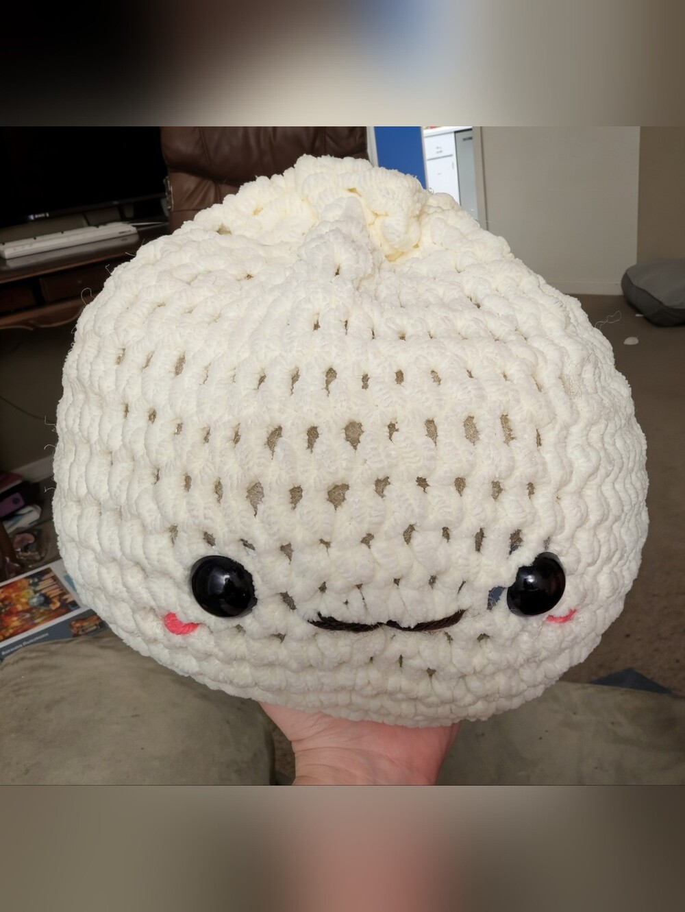Handmade Crochet Bao Dumpling Pillow